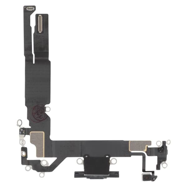 USB-C-latausliitin iPhone 17:lle sisäänrakennetulla mikrofonilla, musta Svart