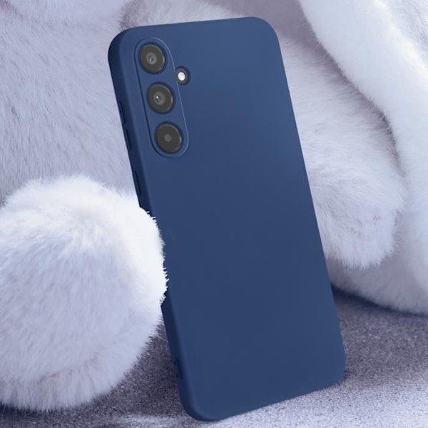 Etui til Samsung Galaxy A55 Semi-stiv Soft-touch Anti-fingeraftryk Blå