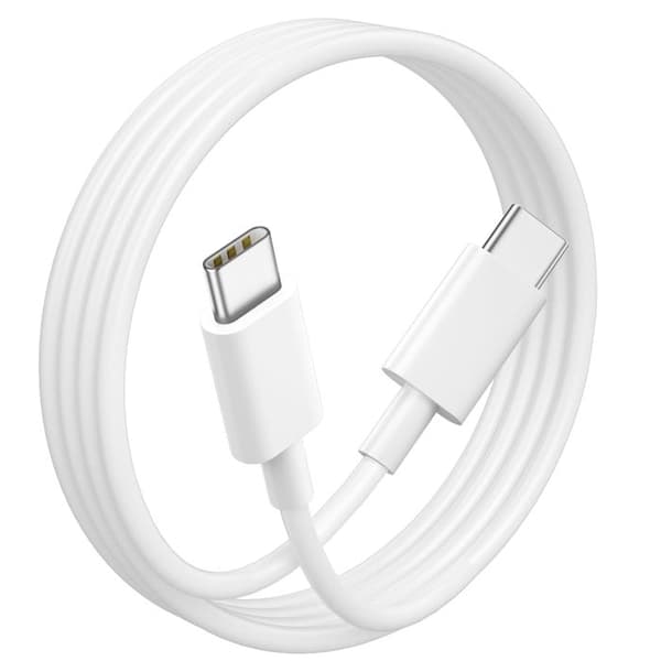 USB-C til USB-C Hurtigopladning Power Delivery 65W 1,8 m Huawei Hvid Vit