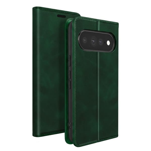 Plånboksfodral för Google Pixel 11 / 11 Pro Mocka Effekt med Stöd Grön Grön