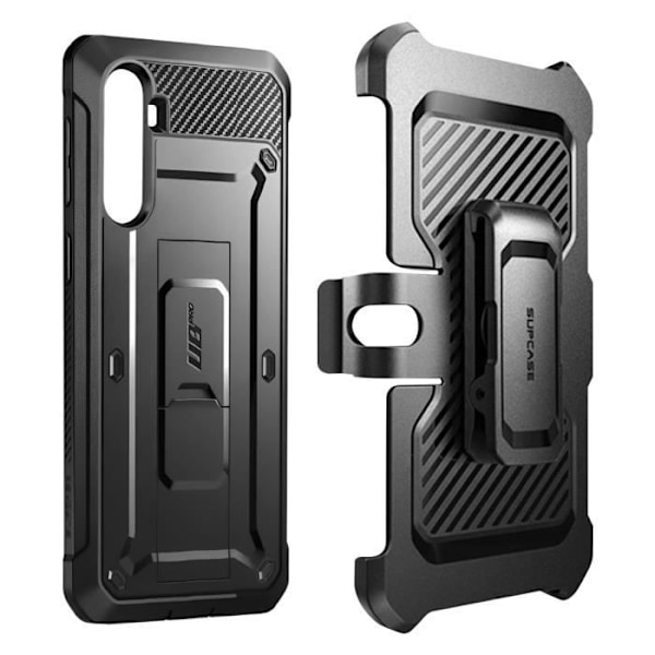 Full Body Case til Samsung Galaxy S23 FE Stødsikker med Kickstand Supcase Sort Svart