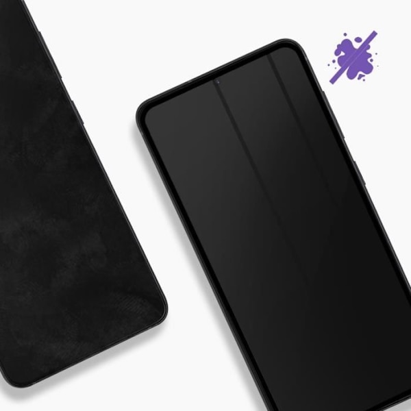 Skærmbeskyttelsesfilm - Samsung - Galaxy S22 - Hærdet glas - 9H hårdhed - Anti-fingeraftryk sort Svart