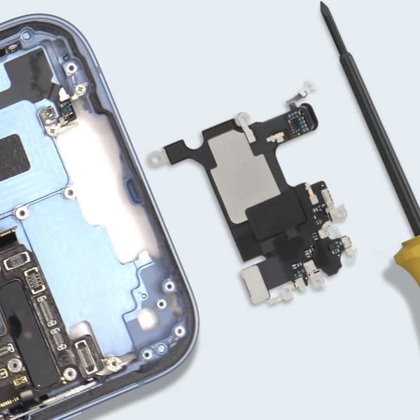 AVIZAR erstatnings intern højttaler til iPhone 14 Plus - Sort - CE RoHS-certificeret Svart