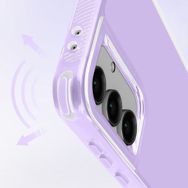 Coque Bumper - AVIZAR - Samsung Galaxy S24 FE - Stötabsorberande - Lavendel - Förstärkta hörn Lila