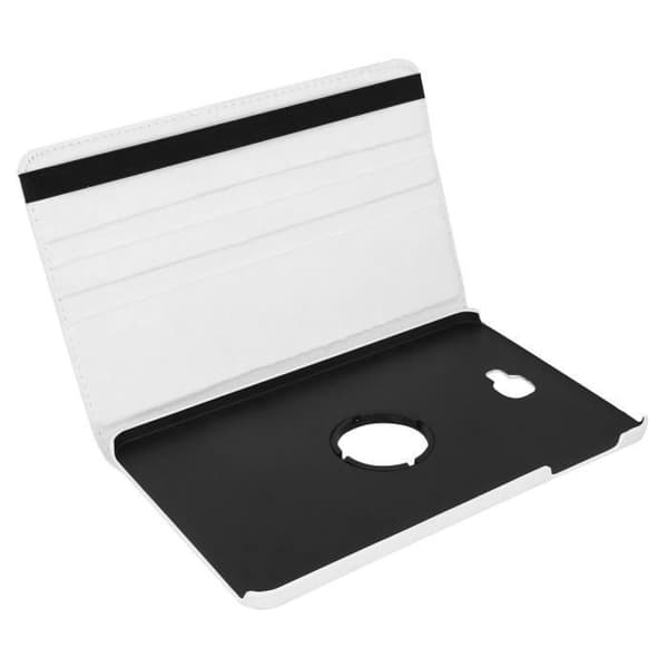 Housse - Etui Folio Multiposition Rotatif 360° - Øko-læder - Mikrofiber - Hvid Vit