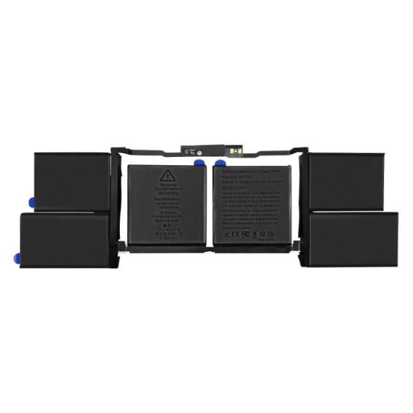 Batteri - AVIZAR - Macbook Pro 16" 2019 (A2141) - 8700mAh - Lithium Ion - Svart Svart