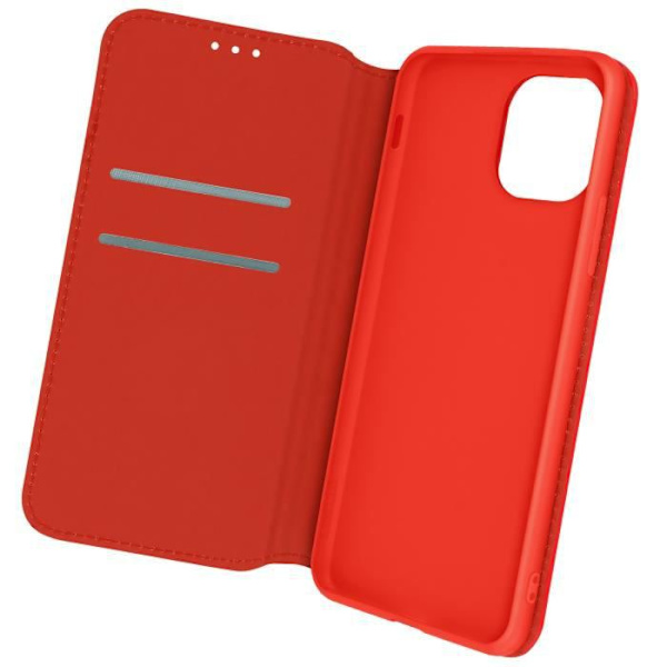 Fodral Folio - Apple - iPhone 12 Pro Max - Röd - Videostöd - Kortfack Röd