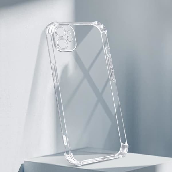 Smartphone-cover - AVIZAR - iPhone 11 - Transparent - Stødabsorberende - Forstærkede hjørner Transparent