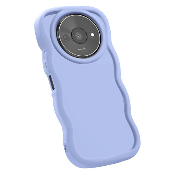 Coque för Xiaomi Redmi A3 Silikon Stötsäker Candy-serien Lavendel Lila