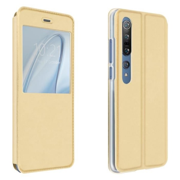 Xiaomi Mi 10/Mi 10 Pro Case Display Window Video Support Funktion Gul Guld