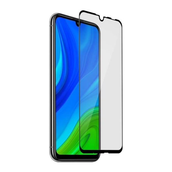 Beskyttelsesfilm i hærdet glas - AVIZAR - Huawei P smart 2020 - Hårdhed 9H - Total vedhæftning - Sort Svart