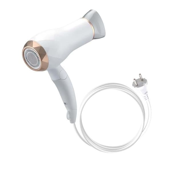 Hårtørrer - AVIZAR - 850W - Let - Varm/kold luft - Ledningsført Vit