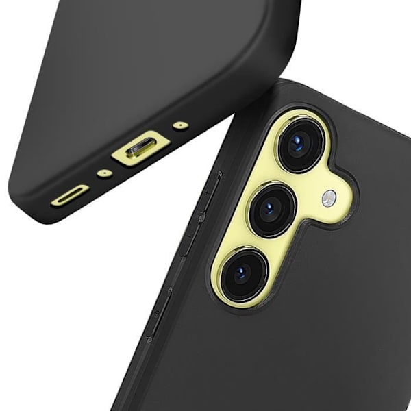 Mobilskal - MAYAXESS - Samsung Galaxy A35 - Mjuk silikon - Svart - Stötabsorberande skydd Svart