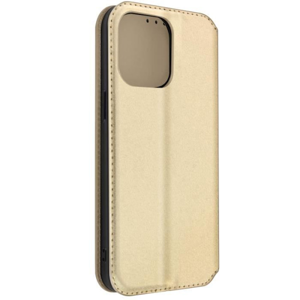 iPhone 14 Pro folioskal - AVIZAR - Korthållarflik - Videostödsfunktion - Guld gyllene