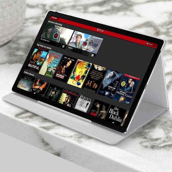 Étui Book Cover - Samsung - Galaxy Tab A8 10.5 - Grå - Videostöd - Ultra-tunn Grå