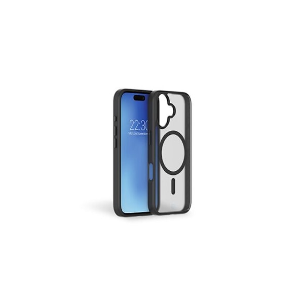 Forcecase MagSafe -yhteensopiva vahvistettu suojakuori iPhone 16 Frost Blackille Noir Frost