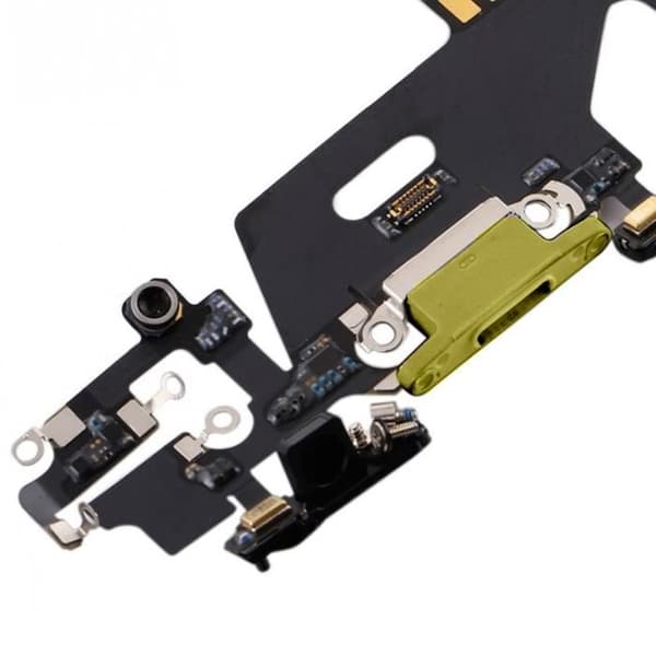 Laddningskontakt - Apple - iPhone 11 - Lightning - Gul - 10g Gul