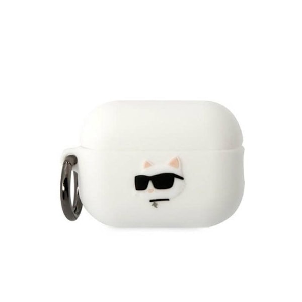 Karl Lagerfeld silikonikotelo NFT Choupette Head 3D - AirPods Pro 2 (valkoinen) - 3666339099275