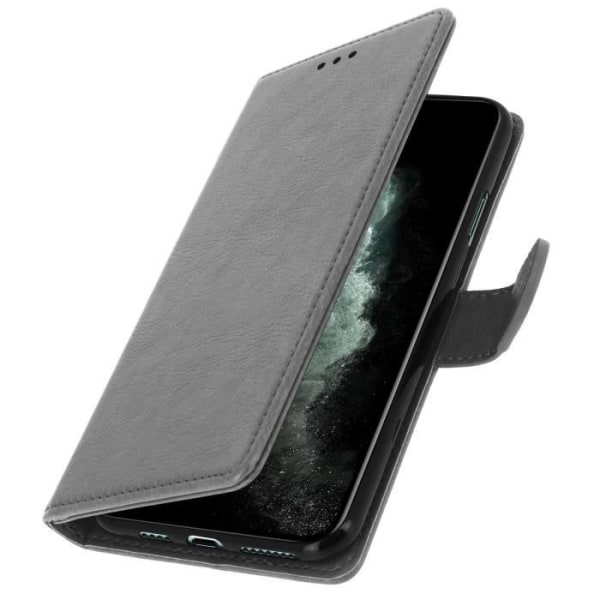 Étui - AVIZAR - iPhone 11 Pro Max - Helt dæksel - Kortholder - Støttefunktion Grå Grå
