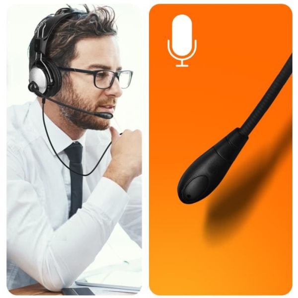 Kabelanslutet datorheadset med bommikrofonkontrollknappar - LinQ
