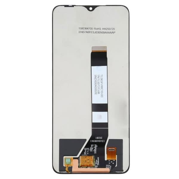 LCD-skærm - Xiaomi - Redmi 9T/Poco M3 - Touchscreen - Sort - Nem Erstatning Svart