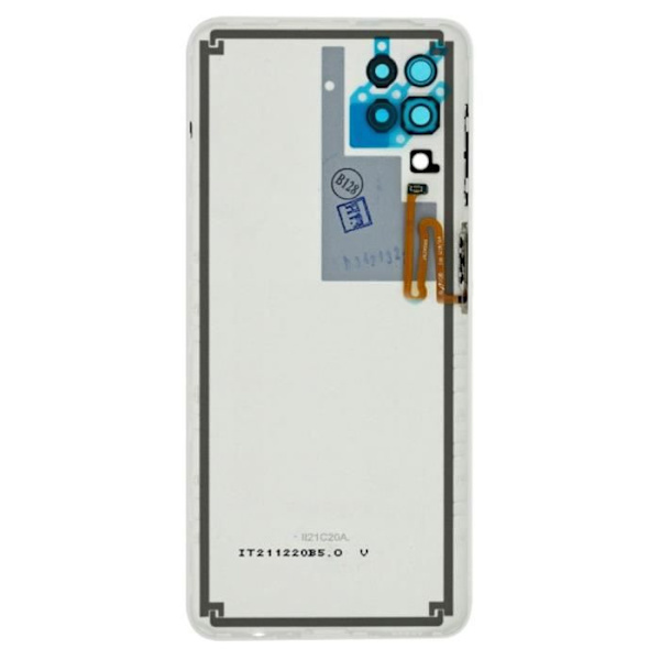 Cache Batteri - Samsung - Galaxy A12 - Original - Vit - Förenklad Installation Vit