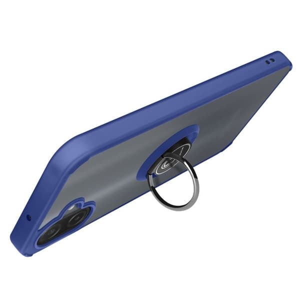 Coque Ring - AVIZAR - Galaxy A07 - Blå - 360° Rotationsring - Magnetisk Fæstning Blå