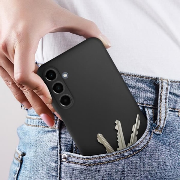 Coque til Samsung Galaxy A16 Semi-rigid Soft-touch Anti-fingeraftryk Sort Svart