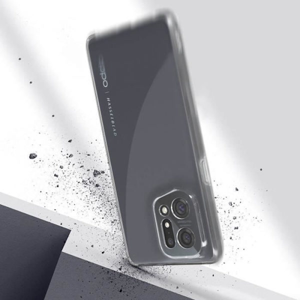 AVIZAR helfodral till Oppo Find X5 - Mjuk - Transparent - 360° skydd Transparent
