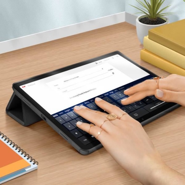 Étui - Dux Ducis - Samsung Tab S7 Plus/S7 FE/S8 Plus - Full Protection - Videostöd - Modulärt Tangentbord Svart