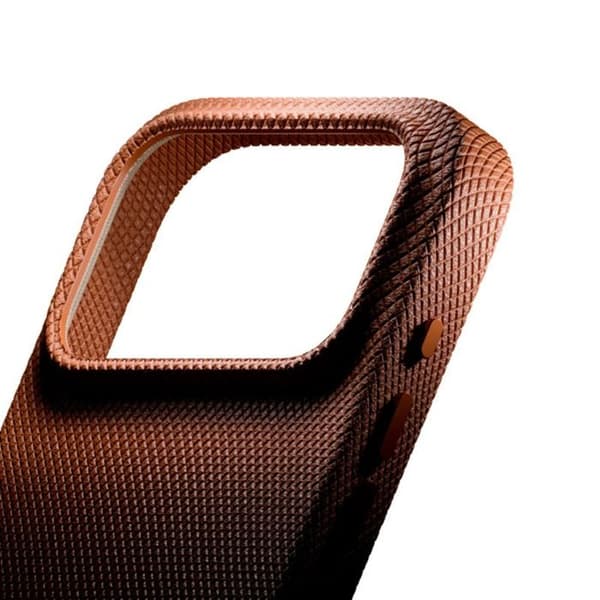 MagSafe-cover til iPhone 18 Pro, stødabsorberende med forstærket kant, Native Union Camel brun
