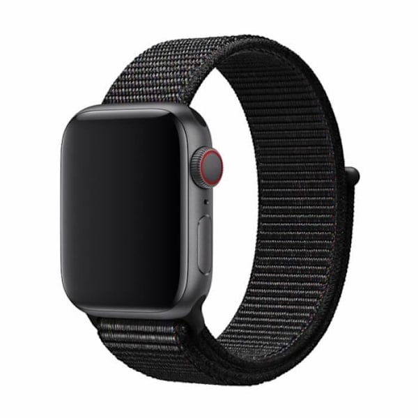 Ranneke Apple Watchiin - DEVIA - Nylon - Musta - Kevyt ja hengittävä Svart