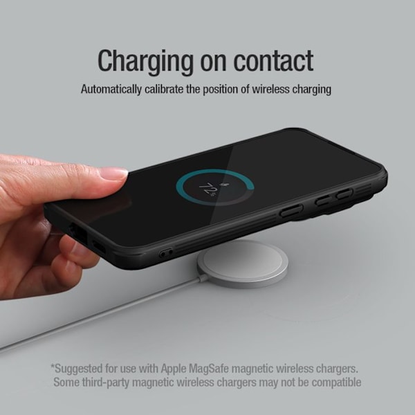 Coque til Honor Magic6 Pro Hård Magnetisk CamShield Prop Nillkin Sort Svart