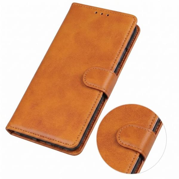 Etui til Google Pixel 11 Pro XL Læderlook med Støtte og Lomme til Tegnebog Brun brun