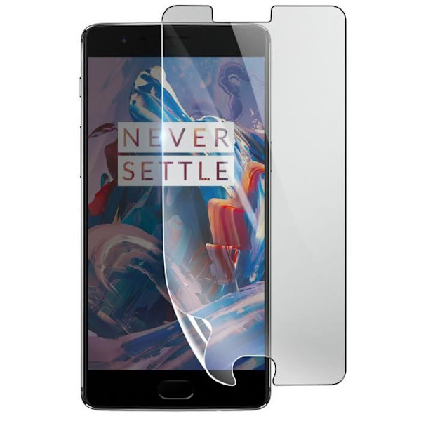 Skærmbeskytter - 3MK - OnePlus 3 - Stødsikker Hydrogel - Gennemsigtig - Ridsefast Transparent