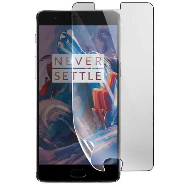 Skärmskydd - 3MK - OnePlus 3 - Stötsäker Hydrogel - Transparent - Reptålig Transparent