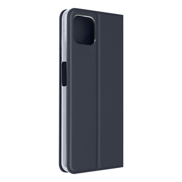 Housse Oppo A73 5G - Dux Ducis - Øko-læder - Støttefunktion - Kortholder - Mørkeblå Midnattsblå