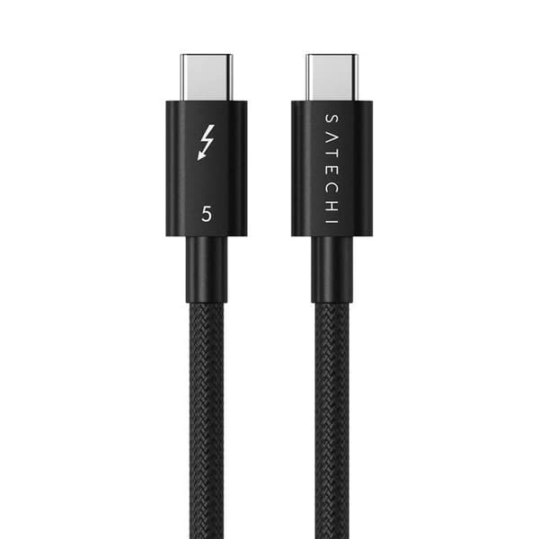 USB-C till USB-C-kabel 100cm Thunderbolt 5 240W Satechi Svart