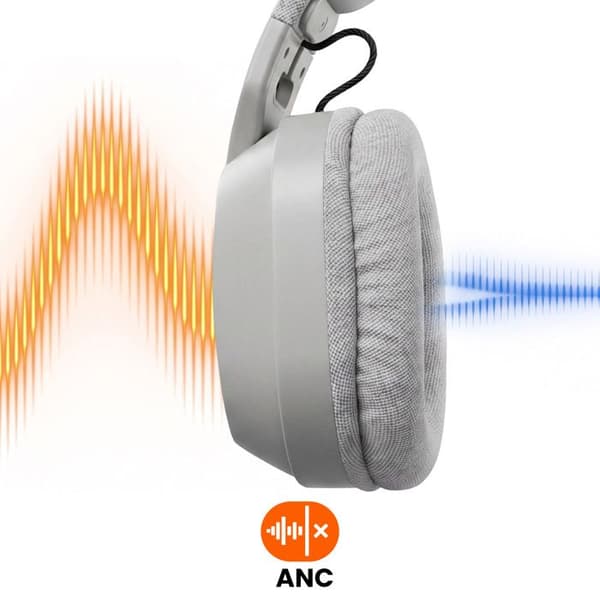 Trådløst Bluetooth Gaming Headset til PC og Smartphone med RGB LED og Mikrofon LinQ Grå Grå