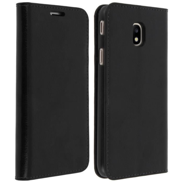 Galaxy J5 2017 cover Fuld beskyttelse læder folio cover - sort