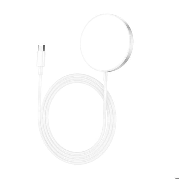 Magnetisk Magsafe-laddare 15W för iPhone 13 Pro Mayaxess Vit Vit