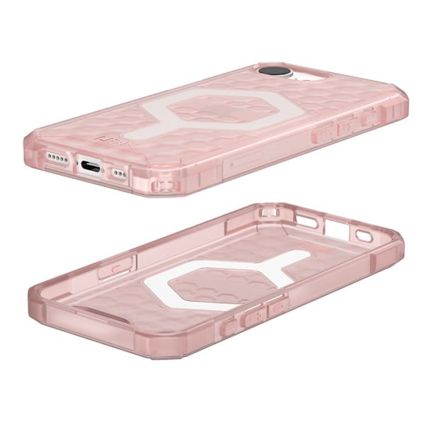 "Iphone 16e hunajakennokuori läpinäkyvä Essential Armor UAG vaaleanpunainen" Rosa