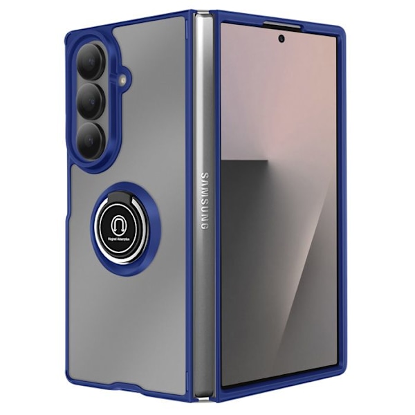 Coque til Samsung Galaxy Z Fold 7 Foldable med Magnetring Blå Blå