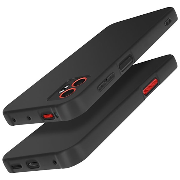 Coque til Samsung Galaxy Xcover 7 Pro Silikone Blød Mat Sort Svart