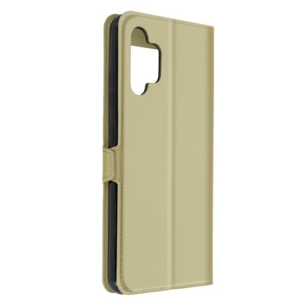 Hus för Samsung Galaxy A32 - AVIZAR - Dubbel Fönster - Gul - Styv - Matt - Unisex - Guld gyllene