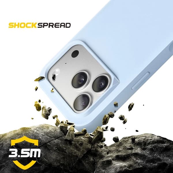Skal för iPhone 17 Pro Max Modell SolidX Stötsäker 3.5 m med Elegant Design Rhinoshield Ljusblå Blå