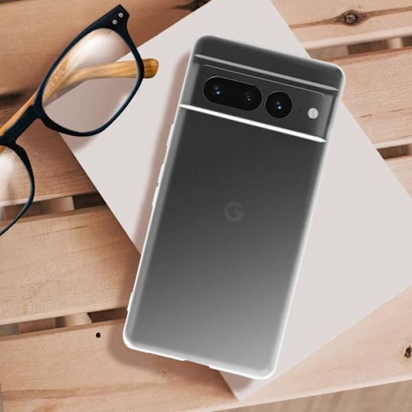 Google Pixel 7 Pro Fodral - AVIZAR - Tunt och lätt - Genomskinligt vitt genomskinlig vit
