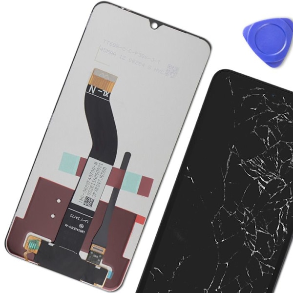 LCD-skærm og Touchglas til Xiaomi Redmi 14C Midnight Black Relife Black Svart