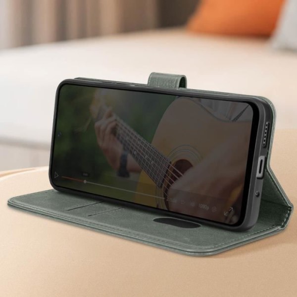 Etui til Xiaomi Redmi 12 - AVIZAR - Chesterfield - Lommevender - Video Support Funktion - Grå Grå
