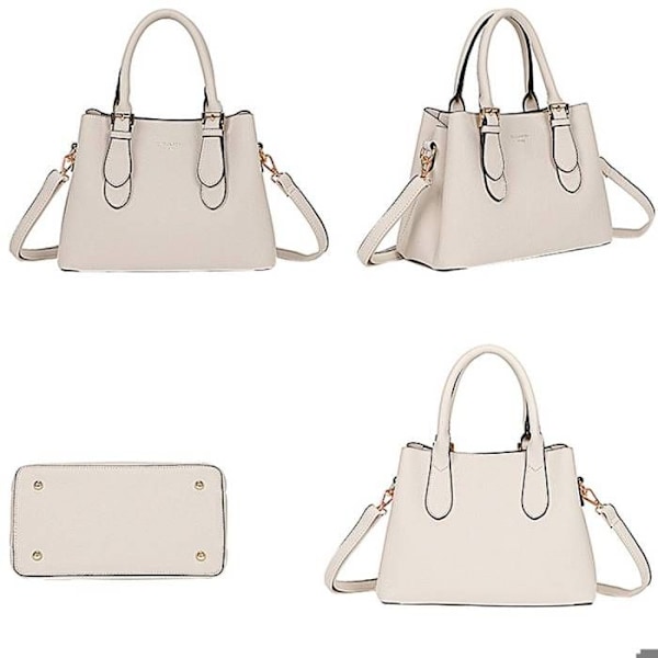Handväska - Tapperhet - Elegant - Tote - Beige - Med dragkedja Beige
